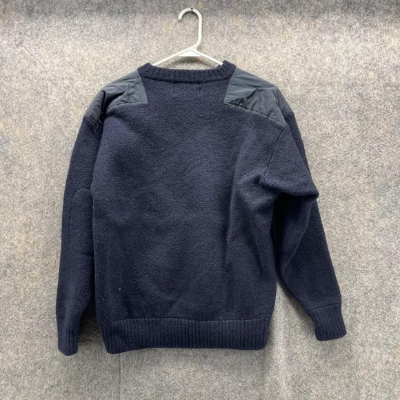Woolrich Sweater Men Extra Large Blue Navy Sweatshirt Crewneck Pullover Wool - Picture 9 of 10